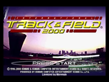 International Track & Field 2000 (USA) screen shot title